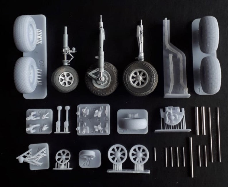 Kazan Model Dynamics KAZ48017TAM 1:48 Lockheed P-38F/G/J/L Lightning (3D-Printed) Landing Gear Set