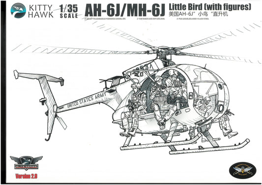 Kitty Hawk Models KH50004 1:35 Hughes AH-6J/MH-6J Little Bird Nightstalker with Figures