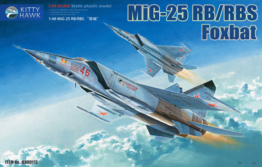 Kitty Hawk Model 80113 1:48 Mikoyan MiG-25RB/RBT Foxbat with Upgrade Resin Part