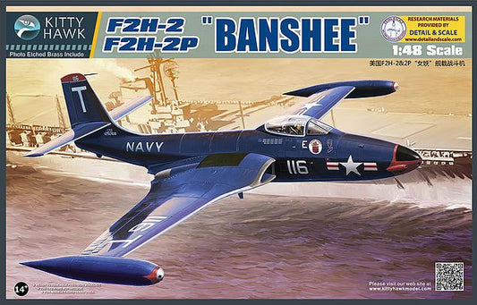 Kitty Hawk Models KH80131 1:48 McDonnell F2H-2 / F2H-2P Banshee