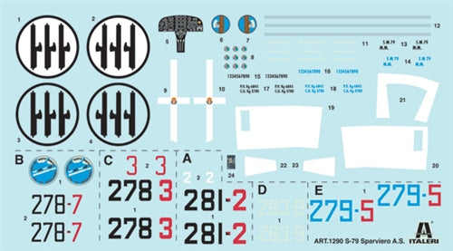 Italeri 1290 1:72 Savoia-Marchetti SM.79 Sparviero