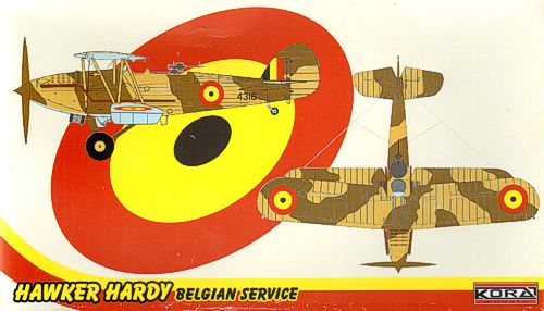 Kora 72164 1:72 Hawker Hardy Tropical Belgium Service