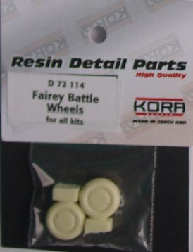 Kora D72114 1:72 Wheels for Fairey Battle