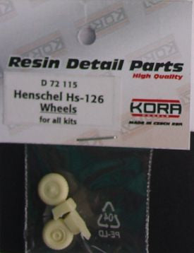 Kora D72115 1:72 Wheels for Henschel Hs-126A-1/Hs-126B-1