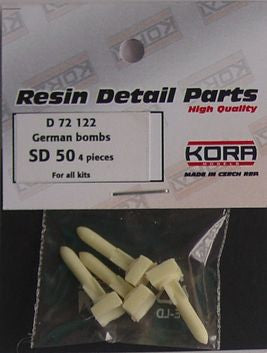 Kora D72122 1:72 4 x German bombs SD-50