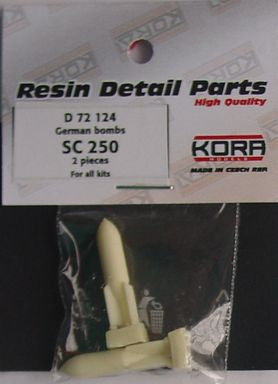 Kora D72124 1:72 2 x German bombs SC-250