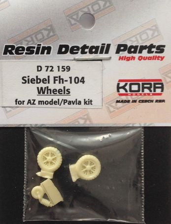 Kora D72159 1:72 Wheels for Siebel Fh-104