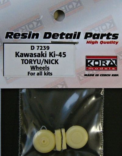 Kora D7239 1:72 Kawasaki Ki-45 TORYU/NICK wheels