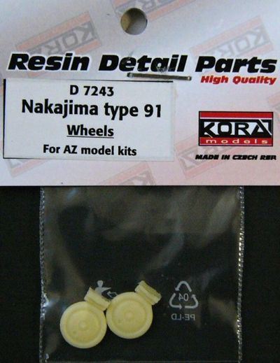 Kora D7243 1:72 Nakajima C Type 91 wheels