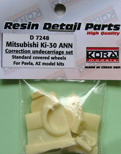 Kora D7248 1:72 Mitsubishi Ki-30 'Ann' Correction undercarriage set standard covered wheels