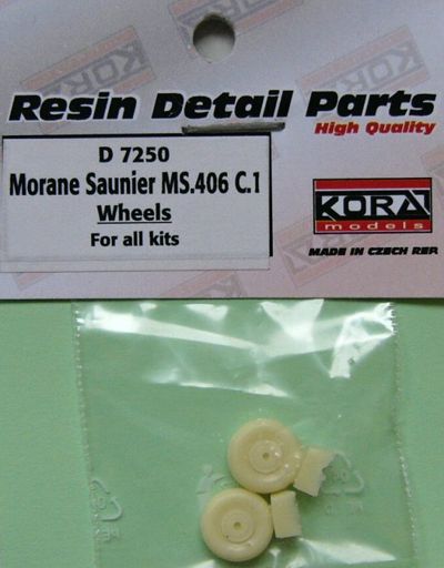 Kora D7250 1:72 Morane-Saulnier MS.406C1 wheels