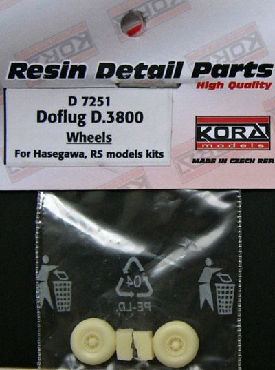 Kora D7251 1:72 Doflug D.3802 wheels