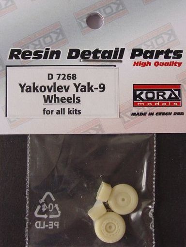 Kora D7268 1:72 Wheels for Yakovlev Yak-9