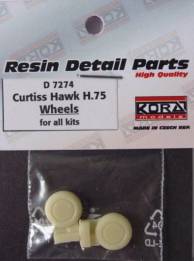 Kora D7274 1:72 Wheels for Curtiss Hawk H-75