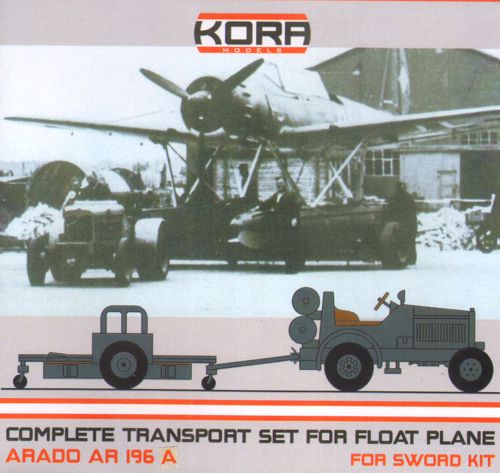 Kora C72103 1:72 Arado Ar-196A Complete Transport set including tractor and trailer
