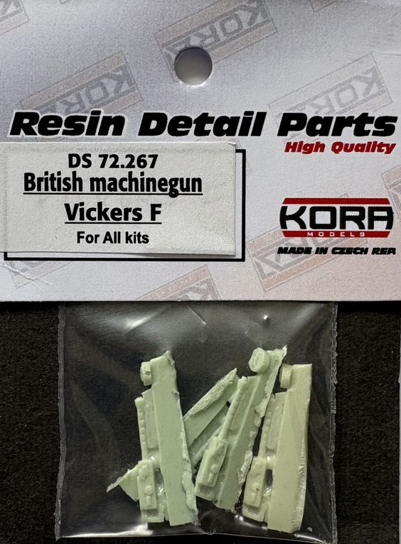Kora DS72267 1:72 British machine gun Vickers F