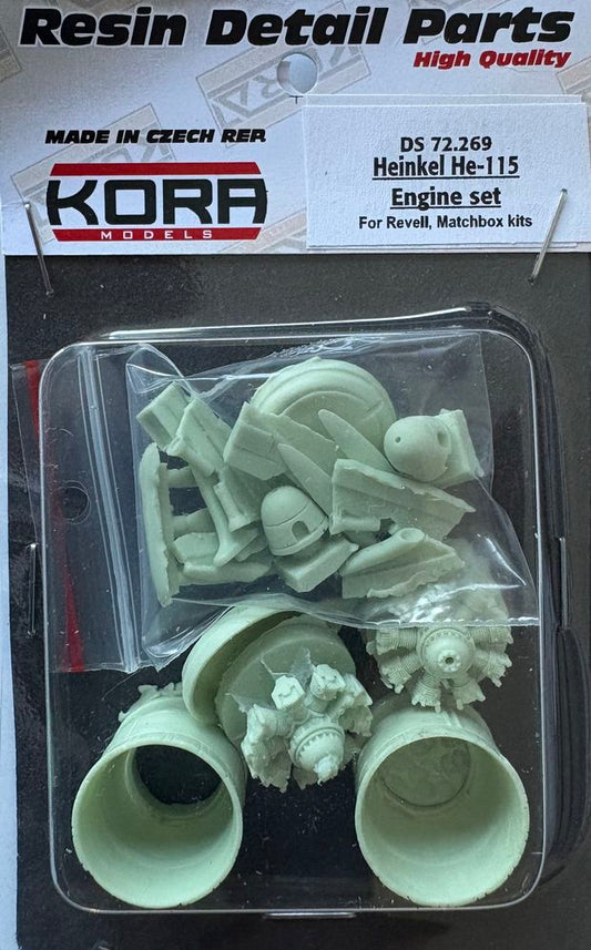 Kora DS72269 1:72 Heinkel He-115 Engine Set