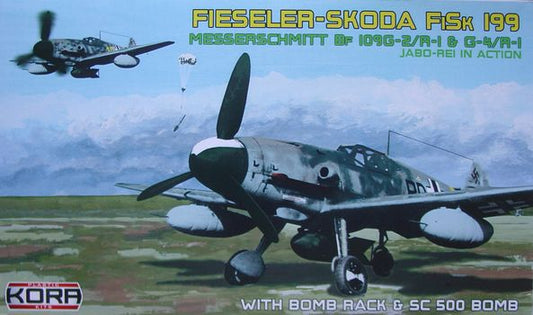 Kora K72018 1:72 Fieseler-Skoda FiSk 199 with SC500 & bomb rack