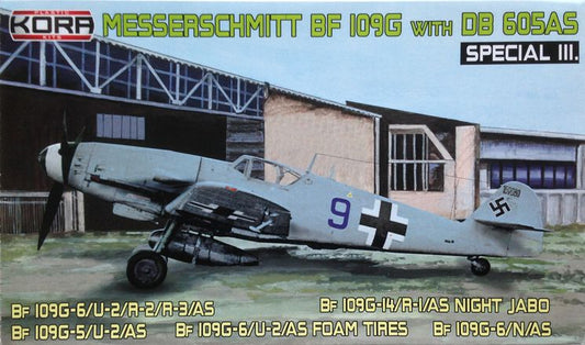 Kora K72024 1:72 Messerschmitt Bf-109G with DB 605AS - Special III.