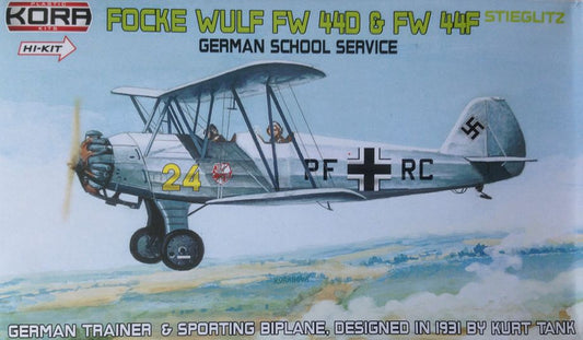 Kora K72050 1:72 Focke-Wulf Fw-44D/Focke-Wulf Fw-44F German School Service (HI-kits)