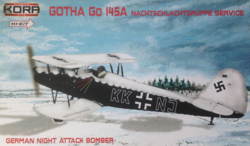 Kora K72060 1:72 Gotha Go-145A German Night Attack Hi-kit