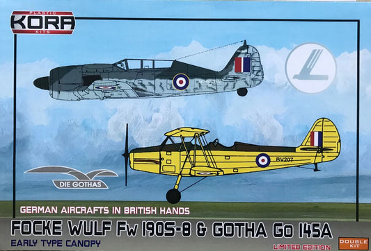 Kora K72099 1:72 Focke-Wulf Fw-190S-8 and Gotha Go-145A-1 (2 in 1)