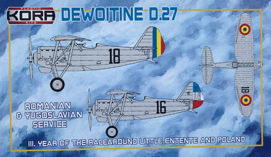 Kora K72105 1:72 Dewoitine D.27 Romanian and Yugoslavian Service