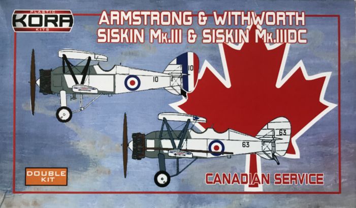 Kora K72116 1:72 A & W Siskin Mk.III/Mk.IIIDC Canada (2-in-1 double kits)