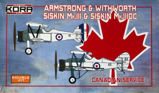Kora K72116 1:72 A & W Siskin Mk.III/Mk.IIIDC Canada (2-in-1 double kits)
