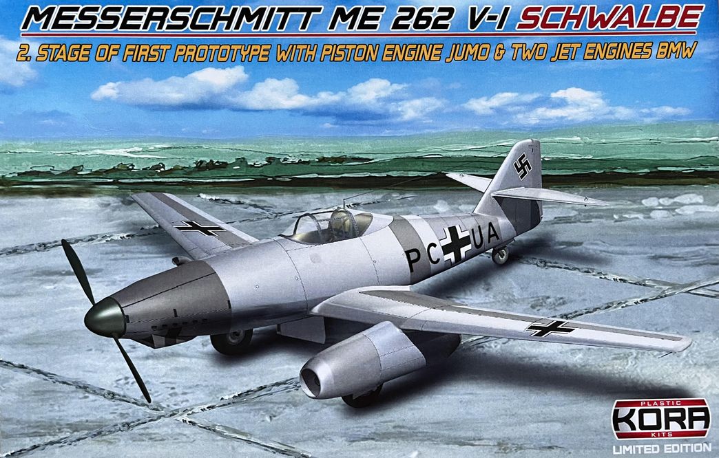 Kora PK72169 1:72 Messerschmitt Me-262V-1 Schwalbe 2.stage