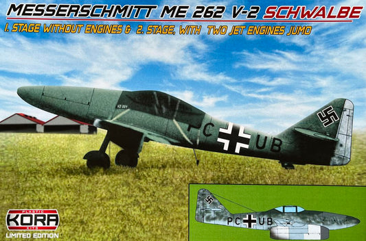 Kora PK72170 1:72 Messerschmitt Me-262V-1 Schwalbe 1.&2.stage