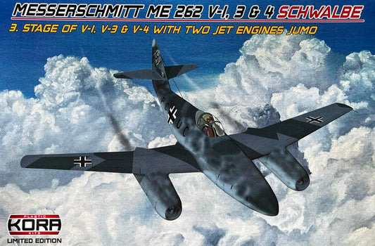 Kora PK72171 1:72 Messerschmitt Me-262V-1/ V-3 / V-4 Schwalbe 3.stage
