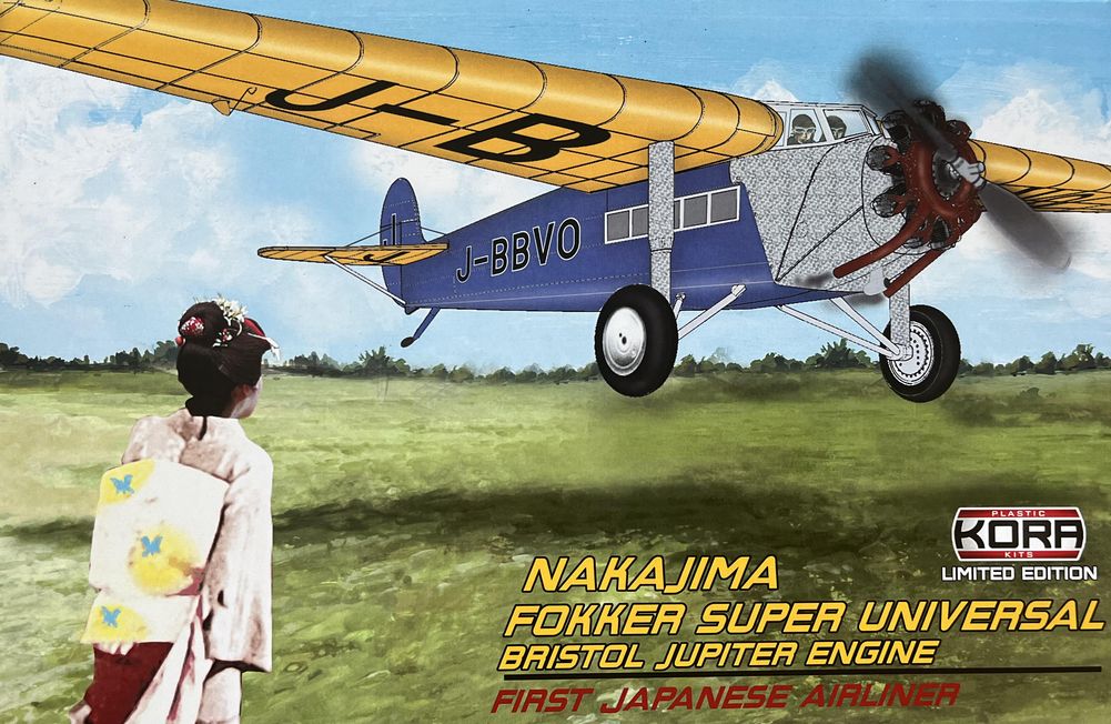 Kora K72181 1:72 Nakajima -Fokker Super Universal First Japanese Airliner