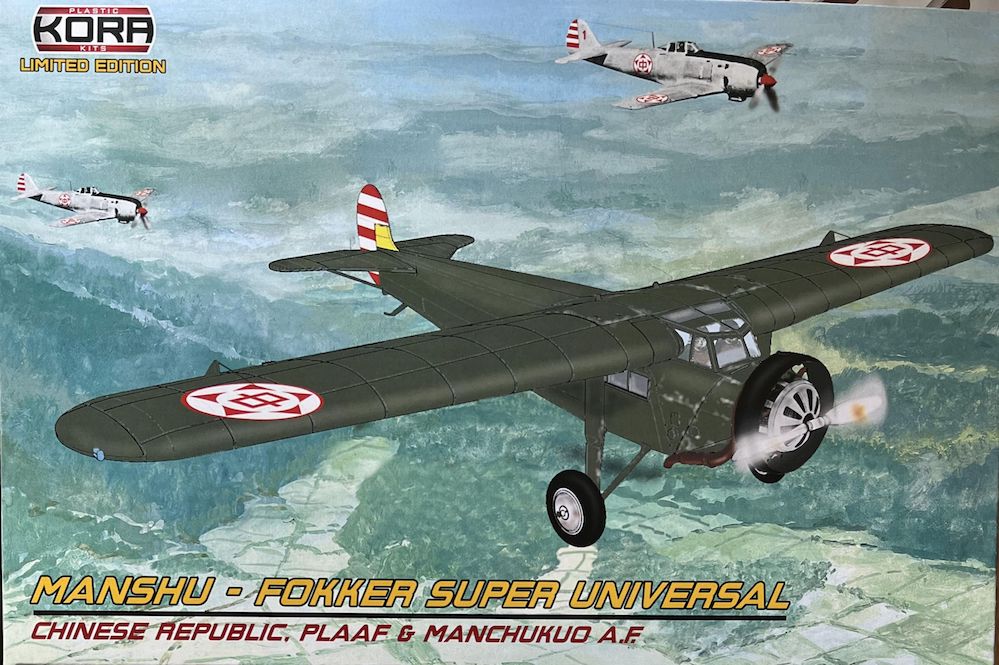 Kora K72184 1:72 Manshu-Fokker Super Universal (Chinese Republic PLAAF, Manchukuo)