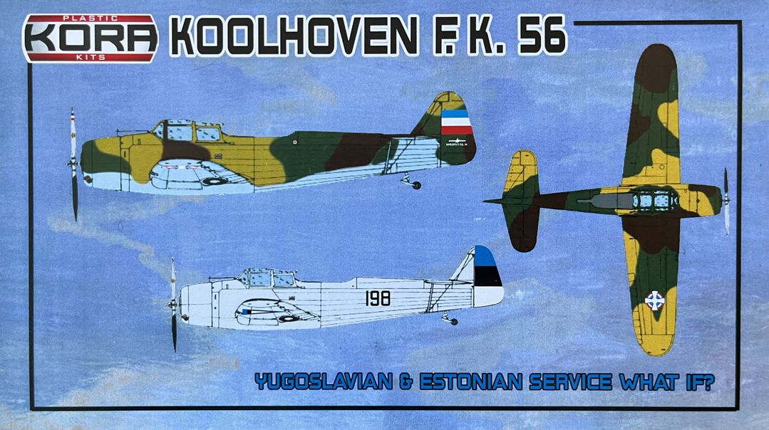 Kora PK72199 1:72 Koolhoven F.K.56 Yugoslavian & Estonian What if?