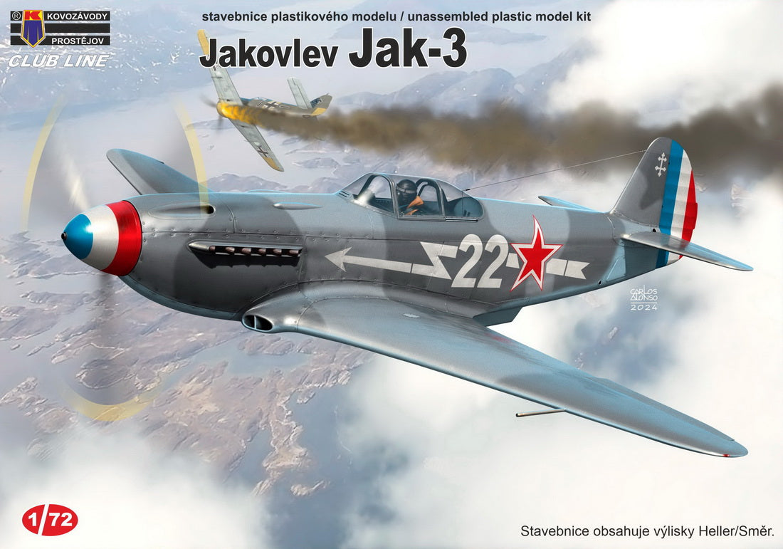 Kovozavody Prostejov CL7214 1:72 Yakovlev Yak-3 ’Fighter’