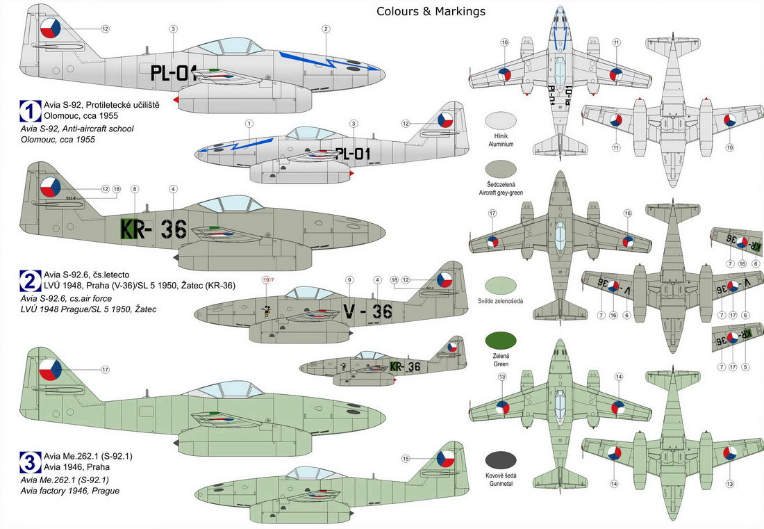 Kovozavody Prostejov CL7215 1:72 Avia S-92 'Vlaštovka/Schwalbe'