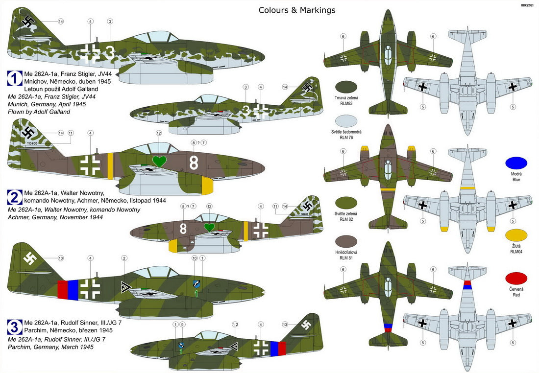 Kovozavody Prostejov CL7216 1:72 Messerschmitt Me-262A 'Schwalbe'