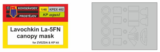 Kovozavody Prostejov EX402 1:72 Lavochkin La-5FN Canopy Paint Mask