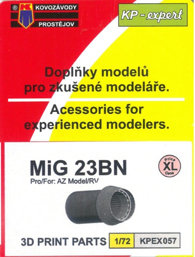 Kovozavody Prostejov KPEX057 1:72 Mikoyan MiG-23BN 3D exhaust 3D printed parts