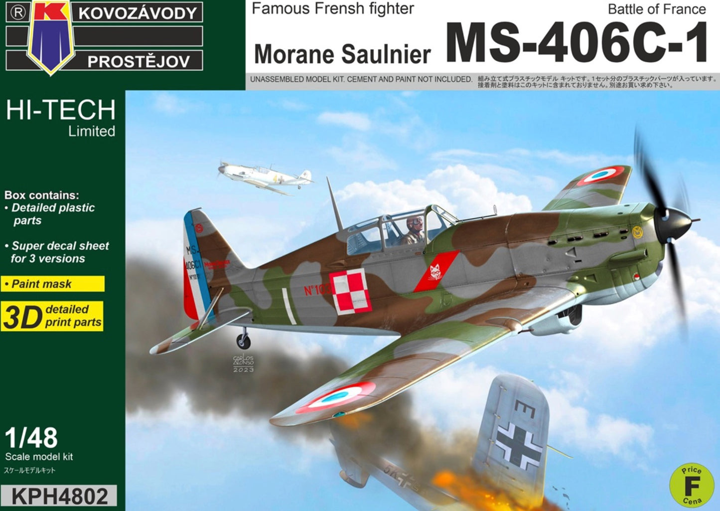 Kovozavody Prostejov KPH4802 1:48 Morane-Saulnier MS-406C-1 Battle of France
