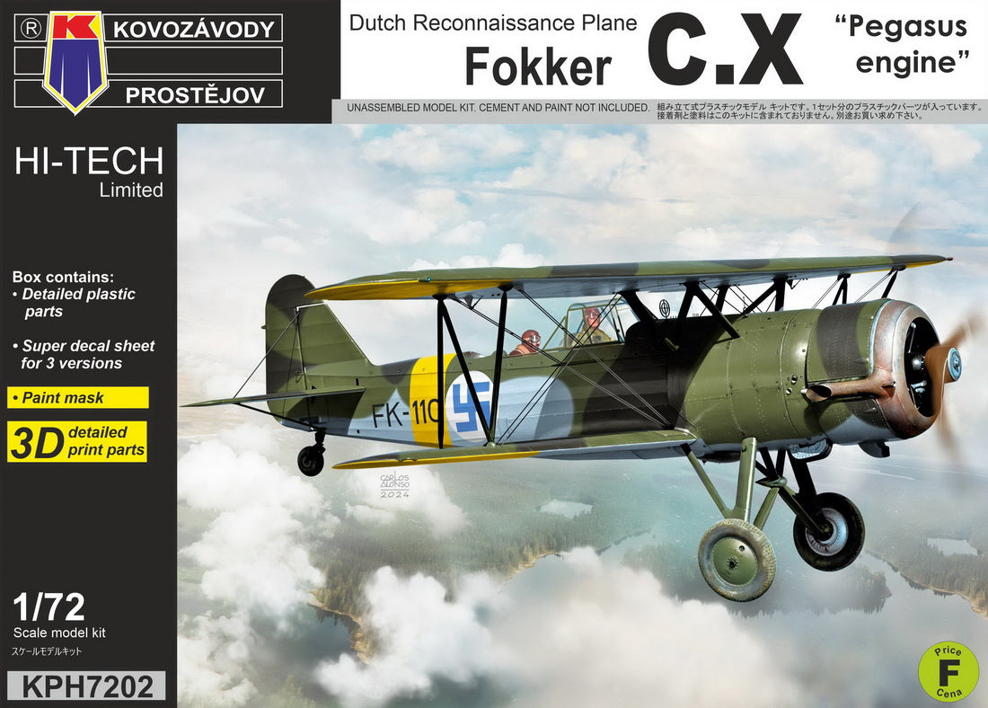 Kovozavody Prostejov KPH7202 1:72 Fokker C.X 'Pegasus engine' (Finnish AF)