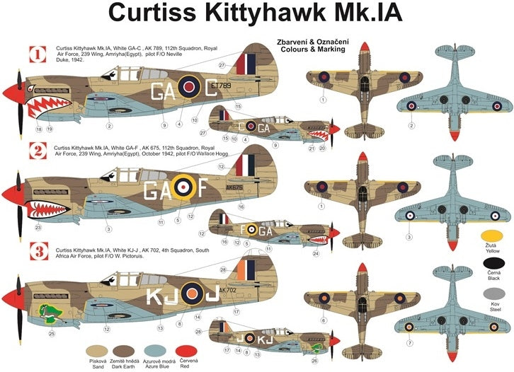 Kovozavody Prostejov KPH7207 1:72 Duel Over Africa 1942