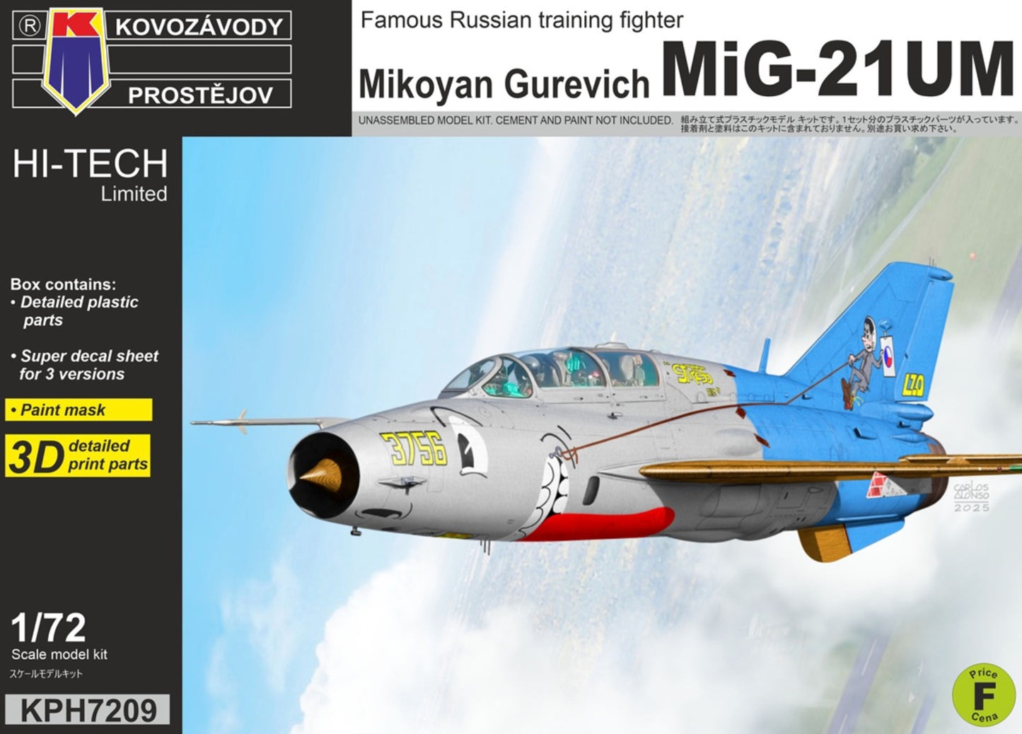 Kovozavody Prostejov KPH7209 1:72 Mikoyan MiG-21UM