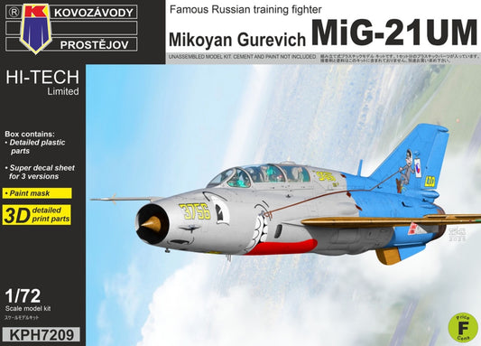 Kovozavody Prostejov KPH7209 1:72 Mikoyan MiG-21UM