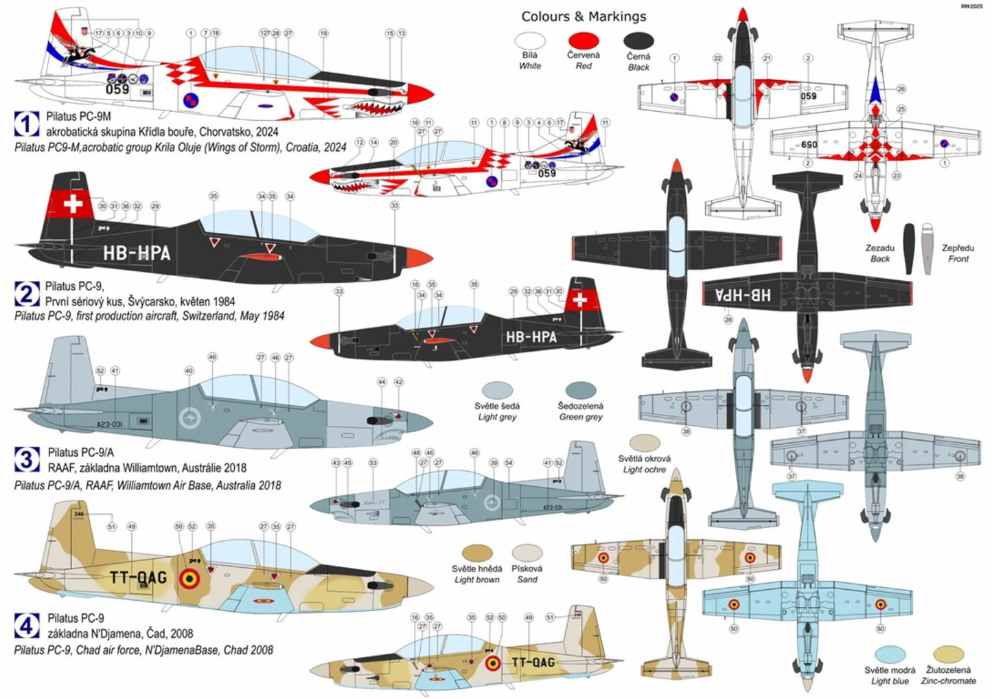 Kovozavody Prostejov KPH7210 1:72 Pilatus PC-9/A/M