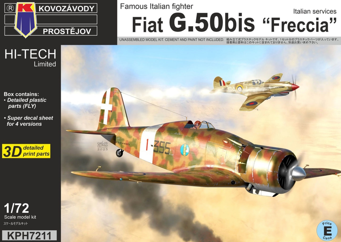 Kovozavody Prostejov KPH7211 1:72 Fiat G.50bis „Freccia“