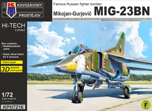 Kovozavody Prostejov KPH7216 1:72 Mikojan-Gurjevič MiG-23BN - Famous Russian Fighter Bomber
