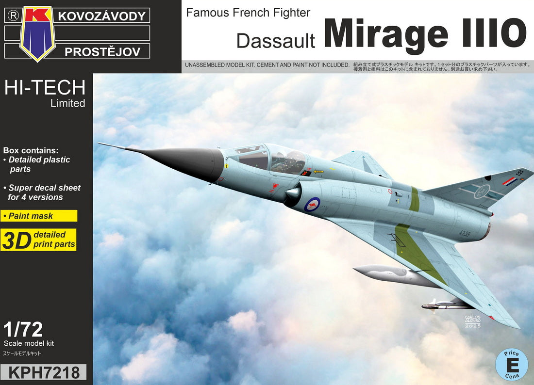 Kovozavody Prostejov KPH7218 1:72 Dassault Mirage IIIO
