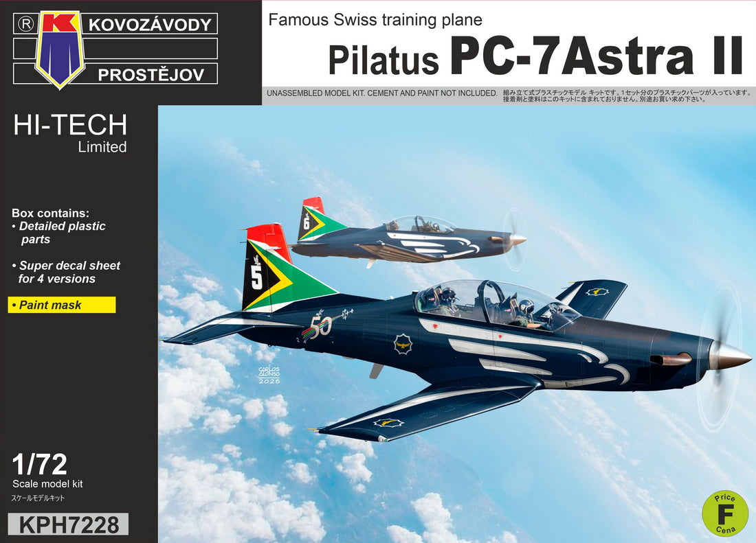 Kovozavody Prostejov KPH7228 1:72 Pilatus PC-7 Astra Mk.II 'International'